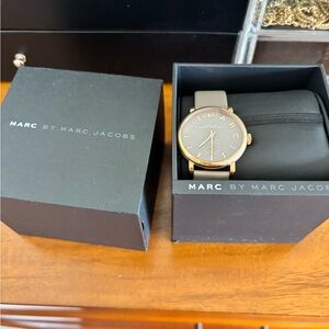 Marc by Marc Jacobs Rose Gold and Grey Leather Watch